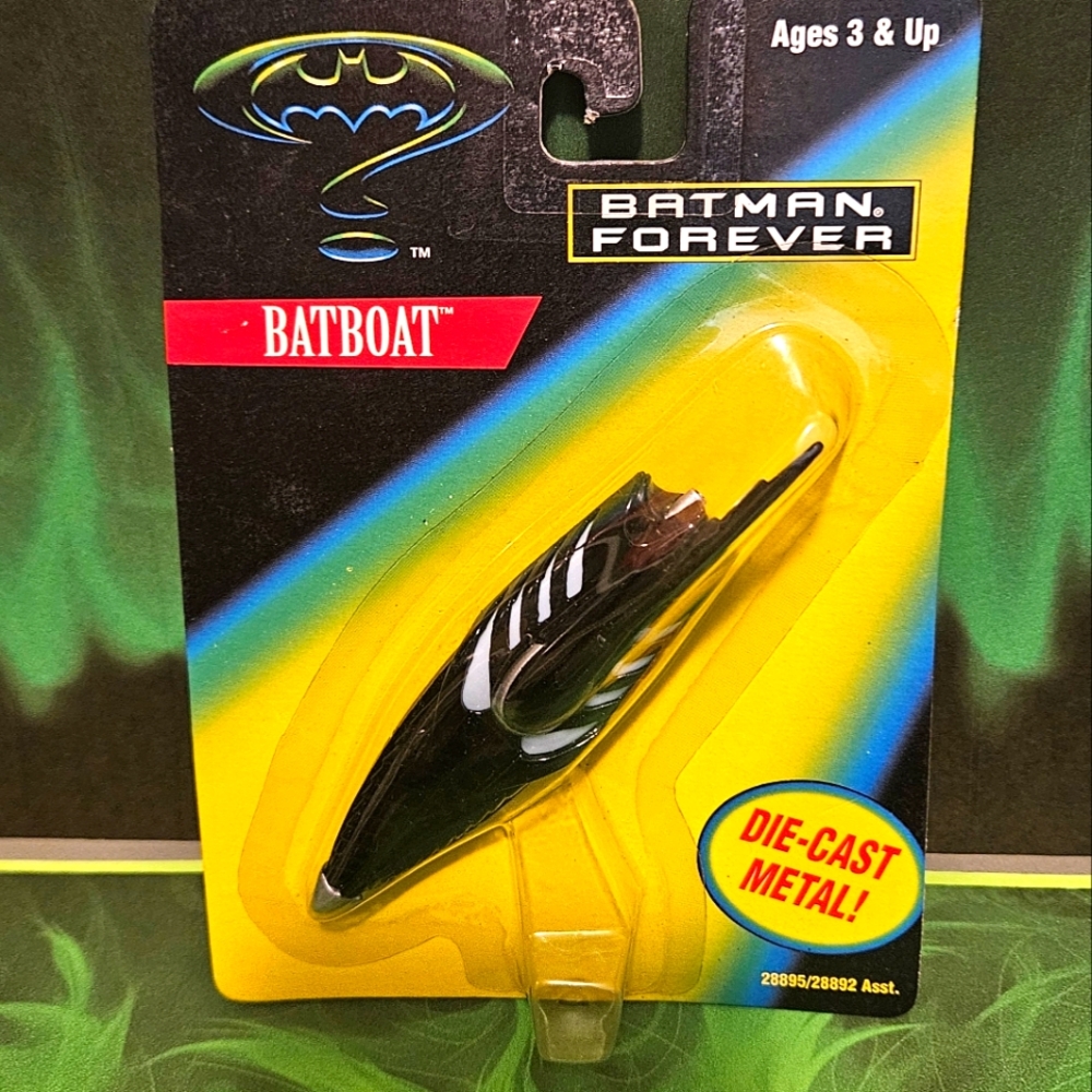 Batman Forever Batboat Die-Cast  Collectable. - Black